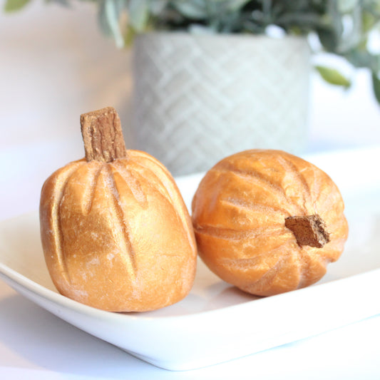 Frosted Pumpkin Cake solid bubble bar - New York's Bathhouse