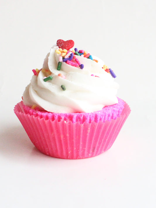 Birthday Cake Butter Cream Cupcake Bath Bomb - New York's Bathhouse